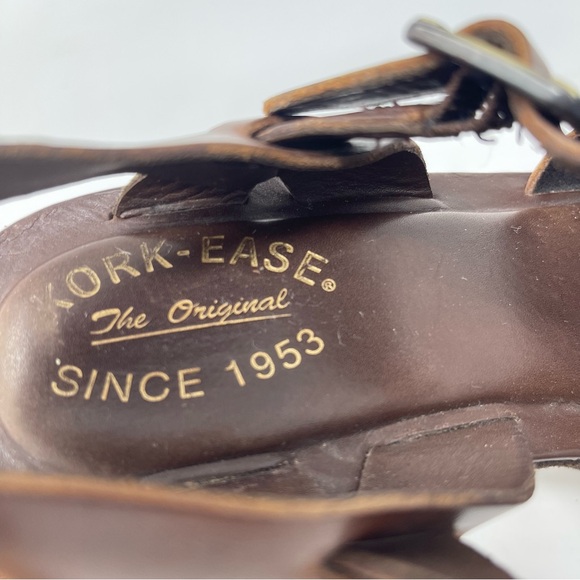 Kork-Ease Ava Suede & Leather Platform Sandal‎ Chocolate Brown, Women's Size 9 - Picture 8 of 10